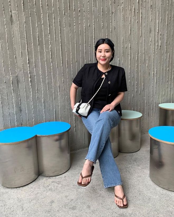 Bí quyết mặc đẹp của nàng blogger người Hàn khi sở hữu thân hình mũm mĩm - Ảnh 4. Bí quyết mặc đẹp của nàng blogger người Hàn khi sở hữu thân hình mũm mĩm - Ảnh 4.