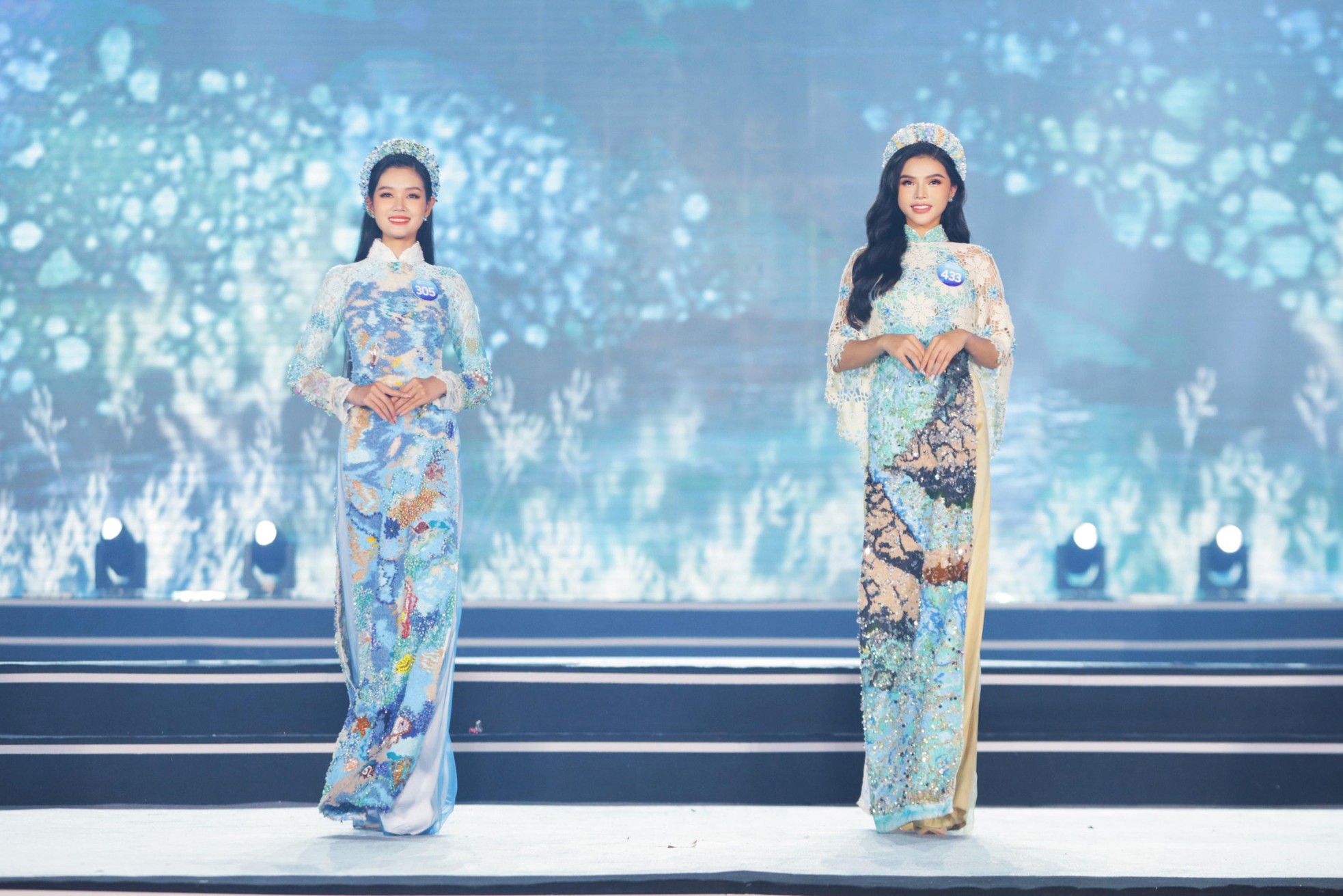 Top 37 Miss World Vietnam 2022 khoe đường cong gợi cảm với áo dài - Ảnh 3.