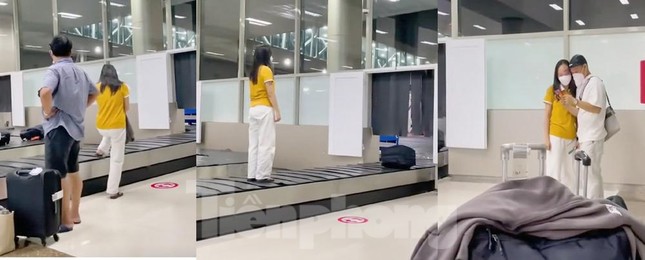 Cục Hàng không sẽ xử lý nghiêm nữ hành khách đứng lên băng chuyền hành lý sân bay - Ảnh 1.