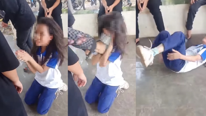 Xác minh clip nữ sinh lớp 6 ở Hà Nội bị đánh hội đồng - Ảnh 1.