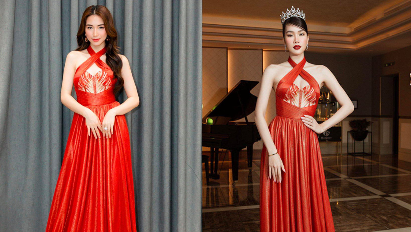 Sở hữu 'guốc thần' 25 cm, Hòa Minzy không ngại diện váy dạ hội đụng hàng các nàng hậu Việt - Ảnh 1.