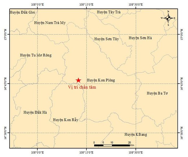 Động đất rất mạnh ở Kon Tum, người dân Quảng Nam tháo chạy khỏi nhà vì rung lắc mạnh - Ảnh 1.