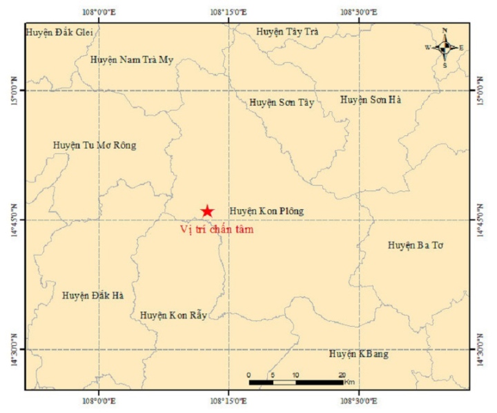 4 trận động đất liên tiếp ở Kon Tum: Thủ tướng yêu cầu theo dõi chặt chẽ - Ảnh 1.