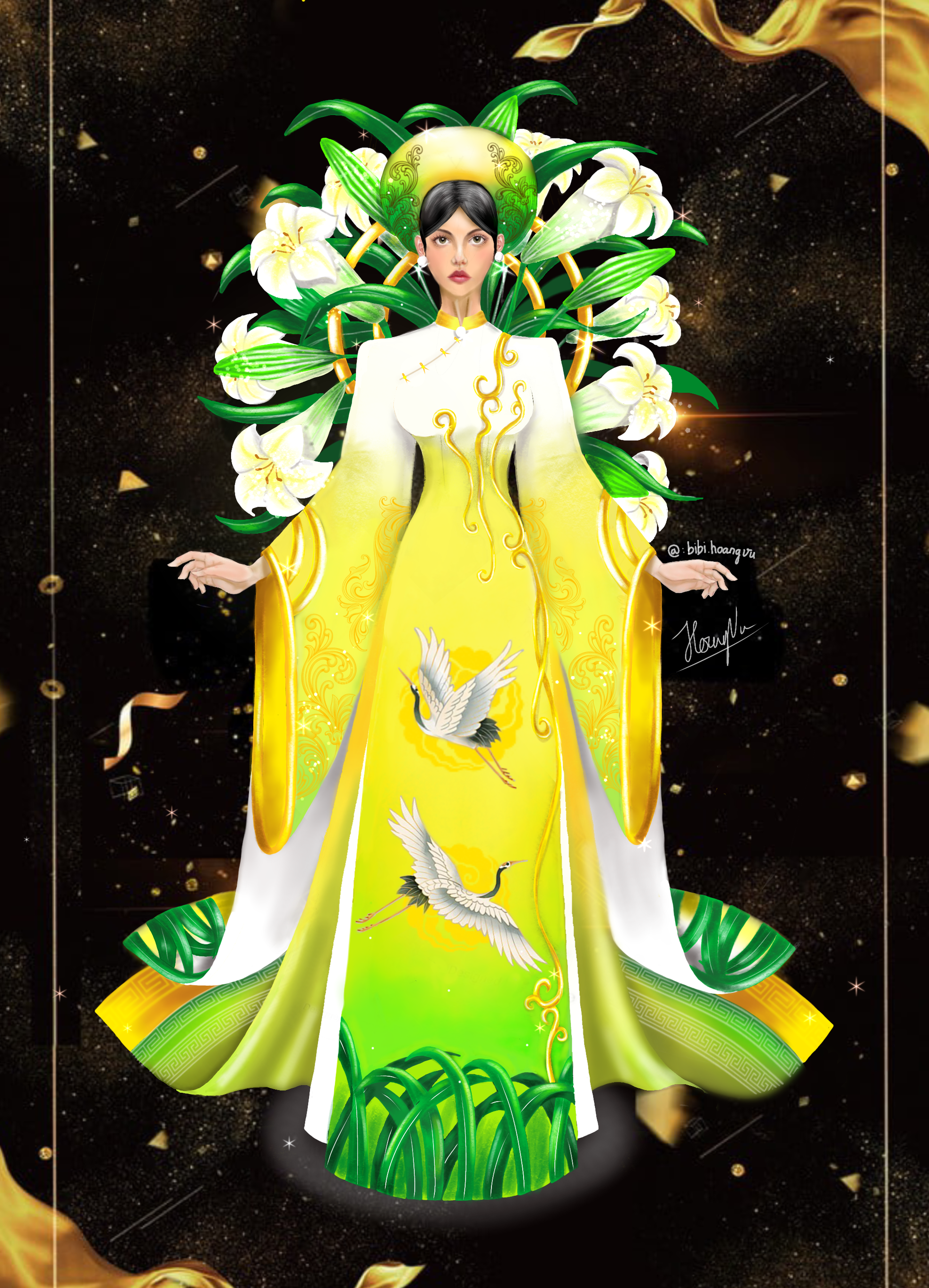 Hoa hậu Thùy Tiên choáng ngợp trước loạt tác phẩm trang phục dân tộc của Miss Grand Vietnam 2022 - Ảnh 5.