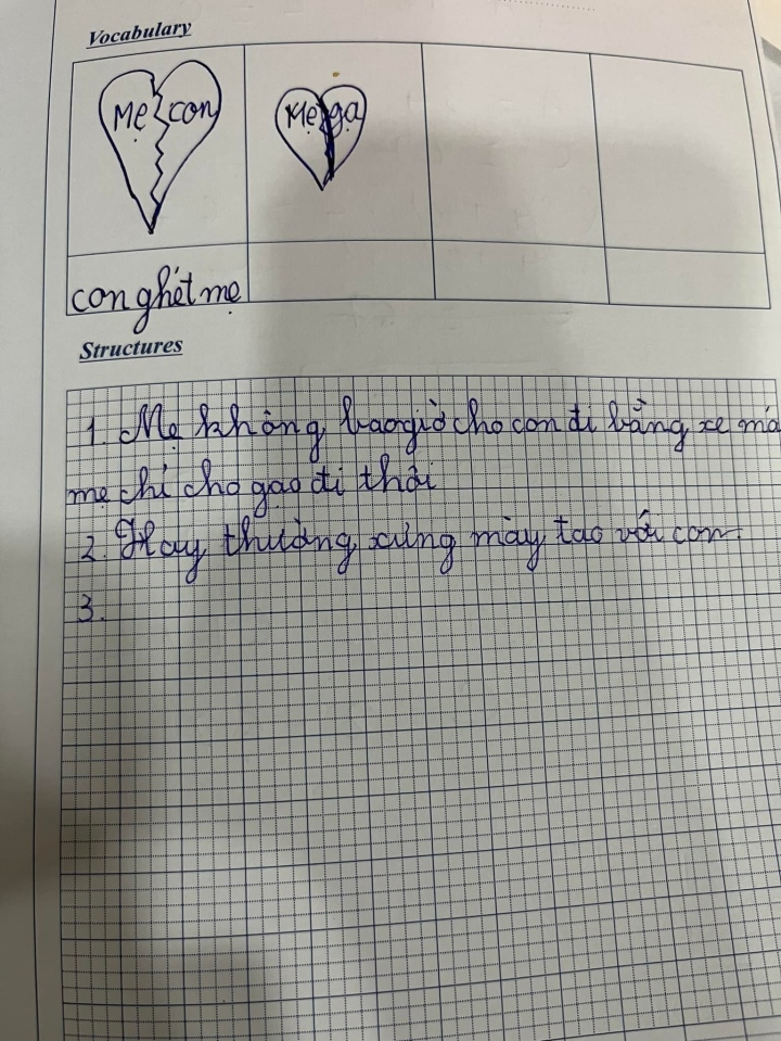 Tờ giấy với dòng chữ ‘con ghét mẹ’ của bé gái khiến nhiều người giật mình xót xa - Ảnh 2.