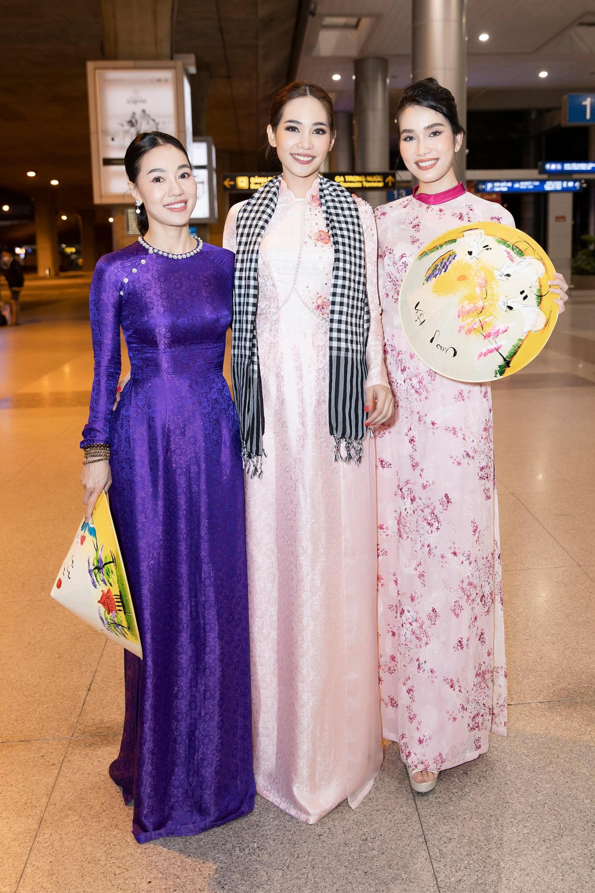 Dàn Hoa hậu đình đám thế giới khoe nhan sắc xinh đẹp với áo dài khi đến Việt Nam - Ảnh 7.
