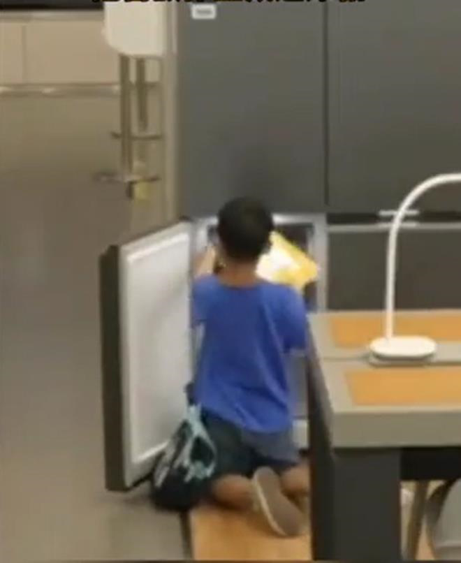 Nhân viên cửa hàng sửng sốt khi phát hiện cậu bé tiểu học giấu đồ lạ vào tủ lạnh - Ảnh 3.