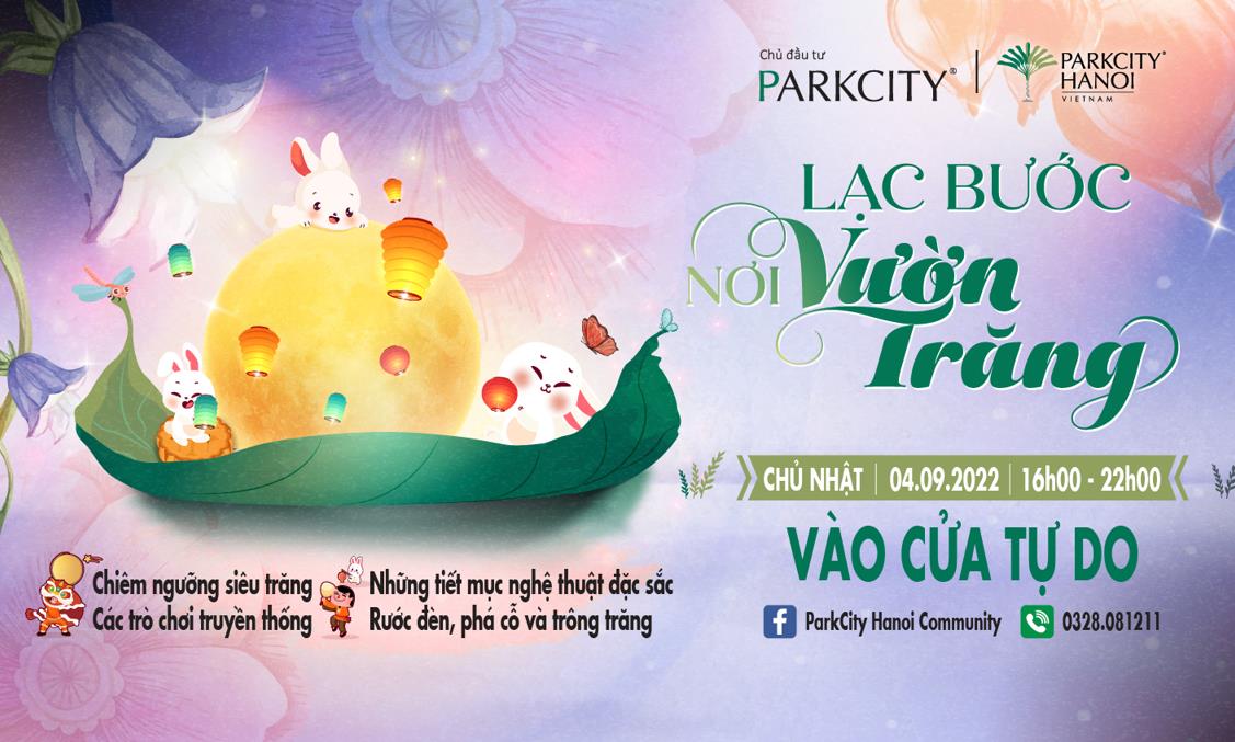 Sau đường hoa Phong Linh, ParkCity Hanoi lại gây ấn tượng với đêm hội Trung thu độc đáo “Lạc bước nơi vườn trăng” - Ảnh 1.