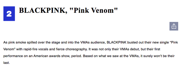 Hai tờ báo nổi tiếng có phản ứng trái chiều về màn trình diễn của BLACKPINK ở VMAs - Ảnh 6.