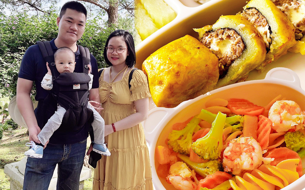 Mẹ đảm khéo nấu, con chưa có răng mà ăn thô ngon lành