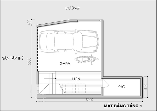 KTS tư vấn xây nhà tầng trên mảnh đất méo và đuôi chuột - Ảnh 2.