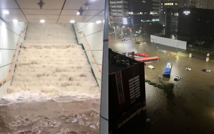 Chùm ảnh: Seoul ngập nặng trong trận mưa lớn nhất 80 năm qua, nhiều người phải rời bỏ nhà cửa
