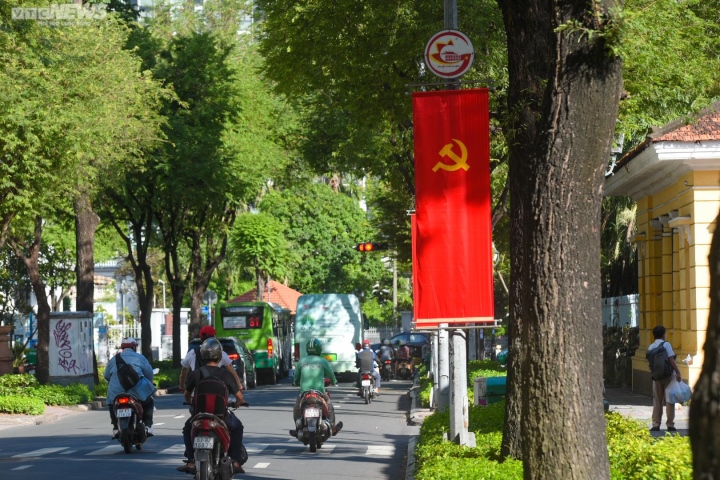 Đường phố TP.HCM rực đỏ sắc cờ mừng Quốc khánh 2/9 - Ảnh 9.
