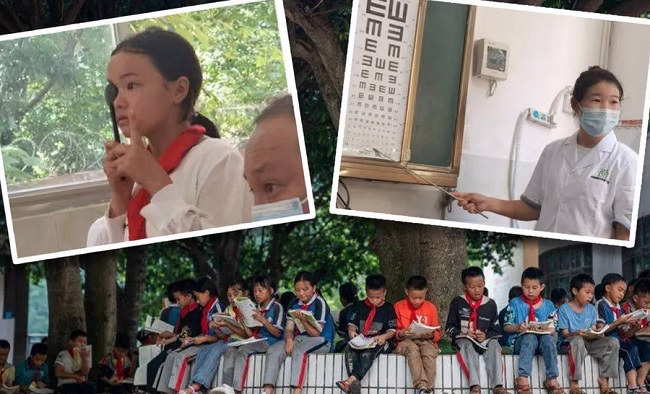 'Bí kíp' giúp một trường tiểu học ở Trung Quốc không có học sinh cận thị - Ảnh 1.