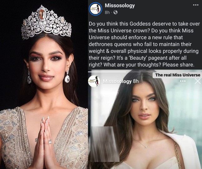 Chuyên trang Missosology gợi ý việc nên truất ngôi Miss Universe 2021 vì tăng cân khiến fan phẫn nộ - Ảnh 1.
