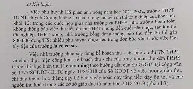 Một trường dân tộc nội trú ở Sóc Trăng thu tiền ôn thi tốt nghiệp THPT sai quy định - Ảnh 2.