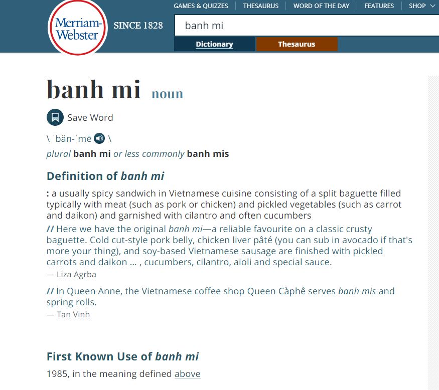 Bánh mì Việt Nam vào từ điển danh tiếng của Mỹ và hành trình 'đốn tim' thực khách toàn cầu - Ảnh 2.