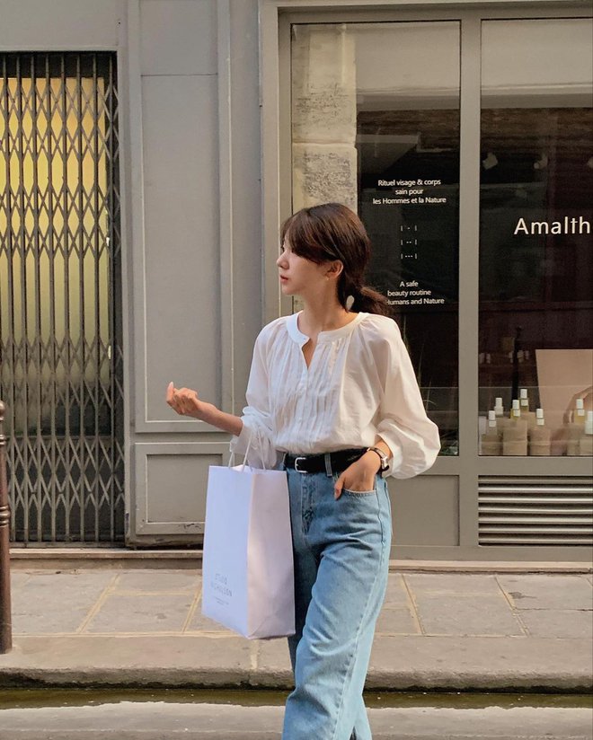 Học nữ blogger người Hàn sống ở Pháp cách lên đồ thanh lịch, trẻ trung đầu thu - Ảnh 8.