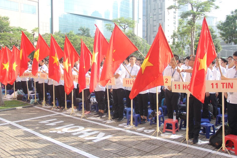 Hòa mình vào không khí vui tươi ngày khai giảng - Ảnh 1.