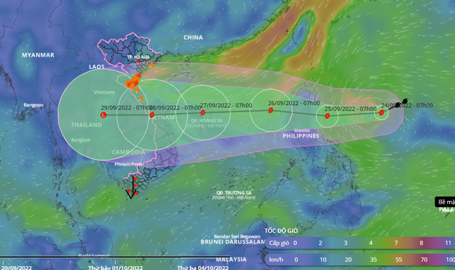 Bão Noru áp sát biển Đông, cấp tốc thông báo tàu thuyền thoát khỏi vùng nguy hiểm - Ảnh 1.