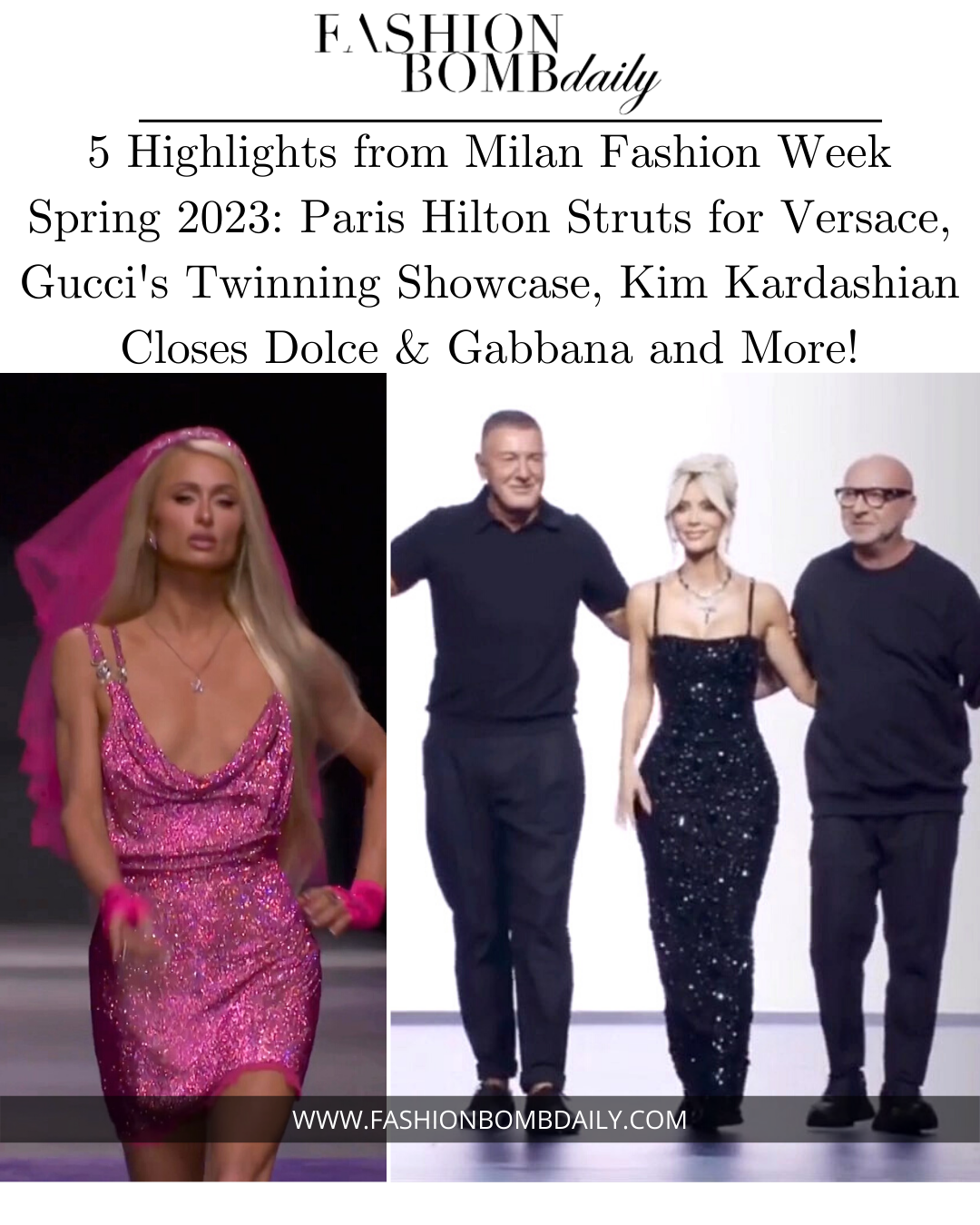 Cuộc chiến ngầm của Dolce & Gabbana và Versace tại Milan Fashion Week