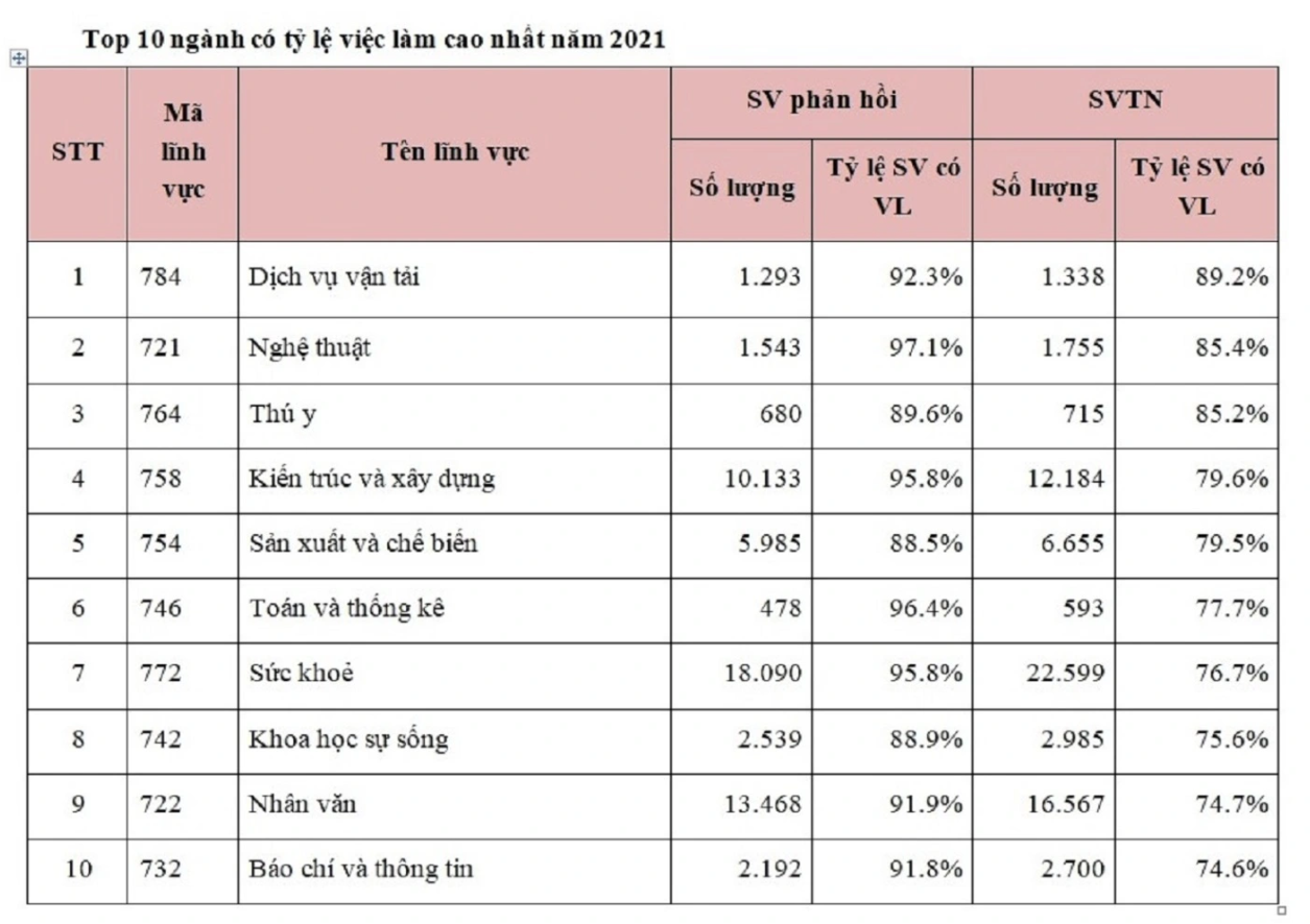 Đây là ngành học lọt top có tỷ lệ việc làm cao nhất 2021: Công việc áp lực nhưng mức lương ổn - Ảnh 1.