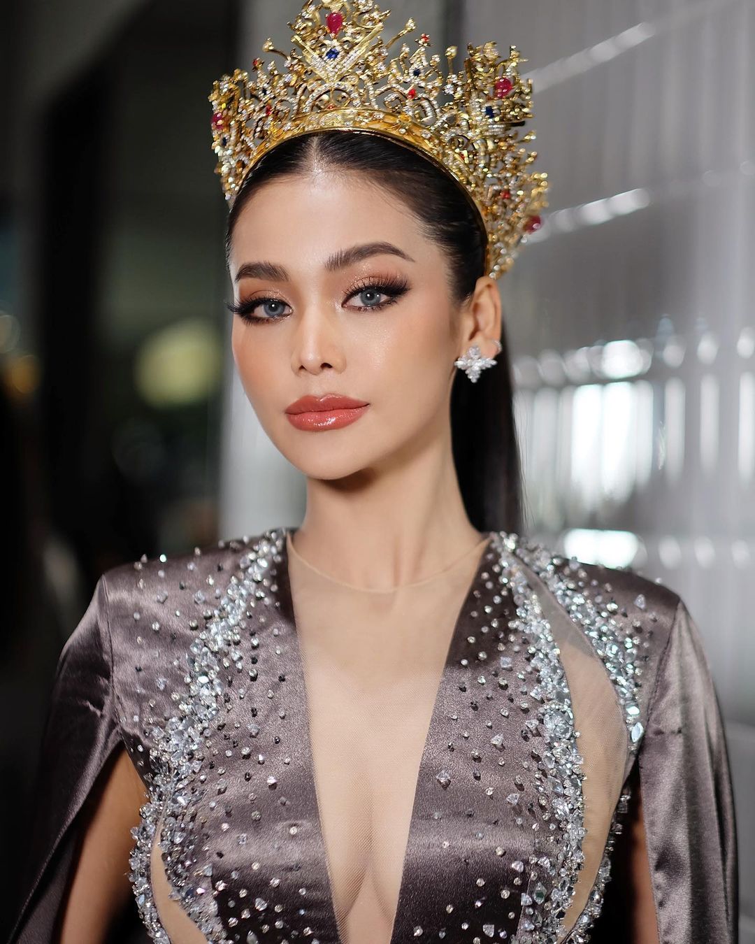 Engfa Waraha - Miss Grand Thailand 2022: Ứng cử viên sáng giá cho vị trí kế nhiệm Hoa hậu Thùy Tiên - Ảnh 1.