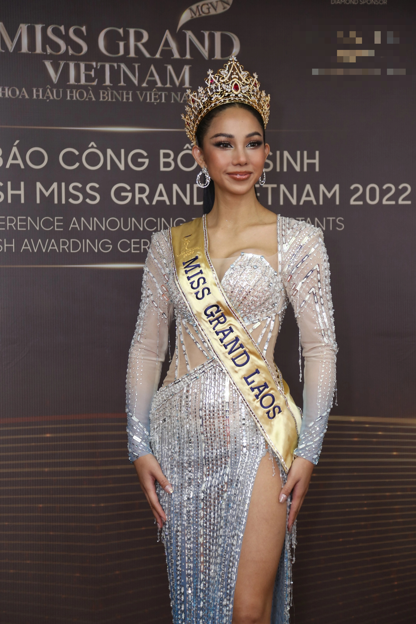 Á hậu Bảo Ngọc đọ dáng siêu mẫu Anh Thư trên thảm đỏ Miss Grand Vietnam - Ảnh 7.