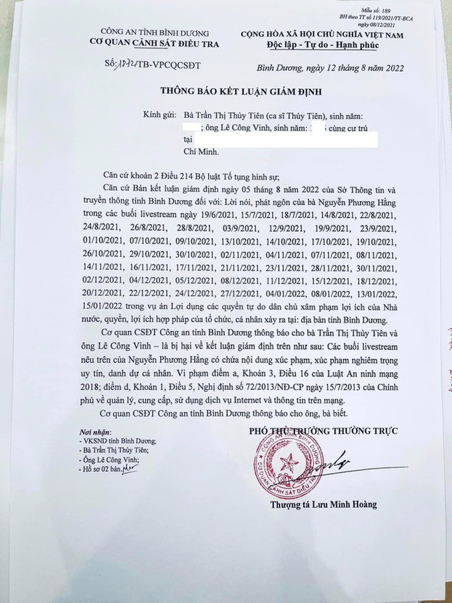 Đàm Vĩnh Hưng, Công Vinh nói gì về kết luận vụ việc liên quan bà Nguyễn Phương Hằng? - Ảnh 7. Đàm Vĩnh Hưng, Công Vinh nói gì về kết luận vụ việc liên quan bà Nguyễn Phương Hằng? - Ảnh 7.