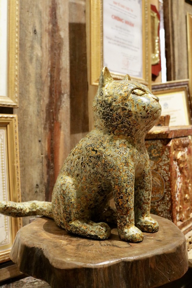 Độc lạ bộ sưu tập mèo độc bản đón Xuân Quý Mão 2023 của nghệ nhân Nguyễn Tấn Phát - Ảnh 5.
