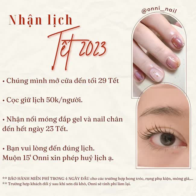 Update lịch làm móng Tết của các tiệm nail Hà Nội: nơi nhận khách đến 30 Âm lịch, phụ thu từ 30 - 50k/bộ - Ảnh 6.