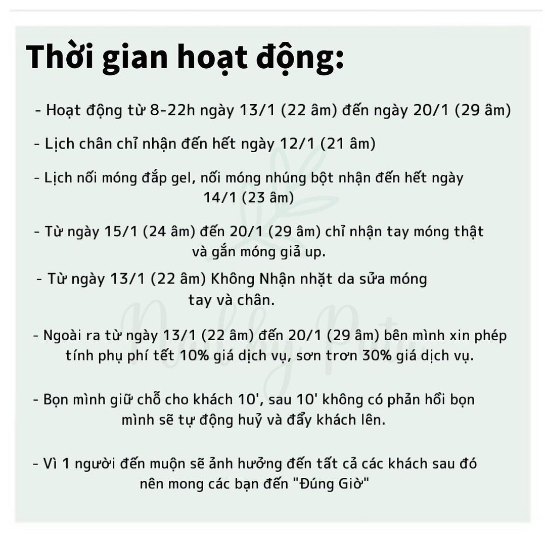 Update lịch làm móng Tết của các tiệm nail Hà Nội: nơi nhận khách đến 30 Âm lịch, phụ thu từ 30 - 50k/bộ - Ảnh 16.