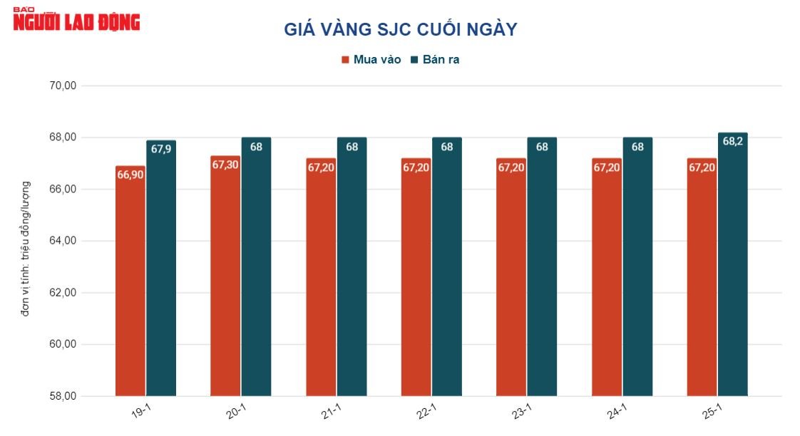 Giá vàng hôm nay 26-1: Tăng thẳng đứng - Ảnh 2.