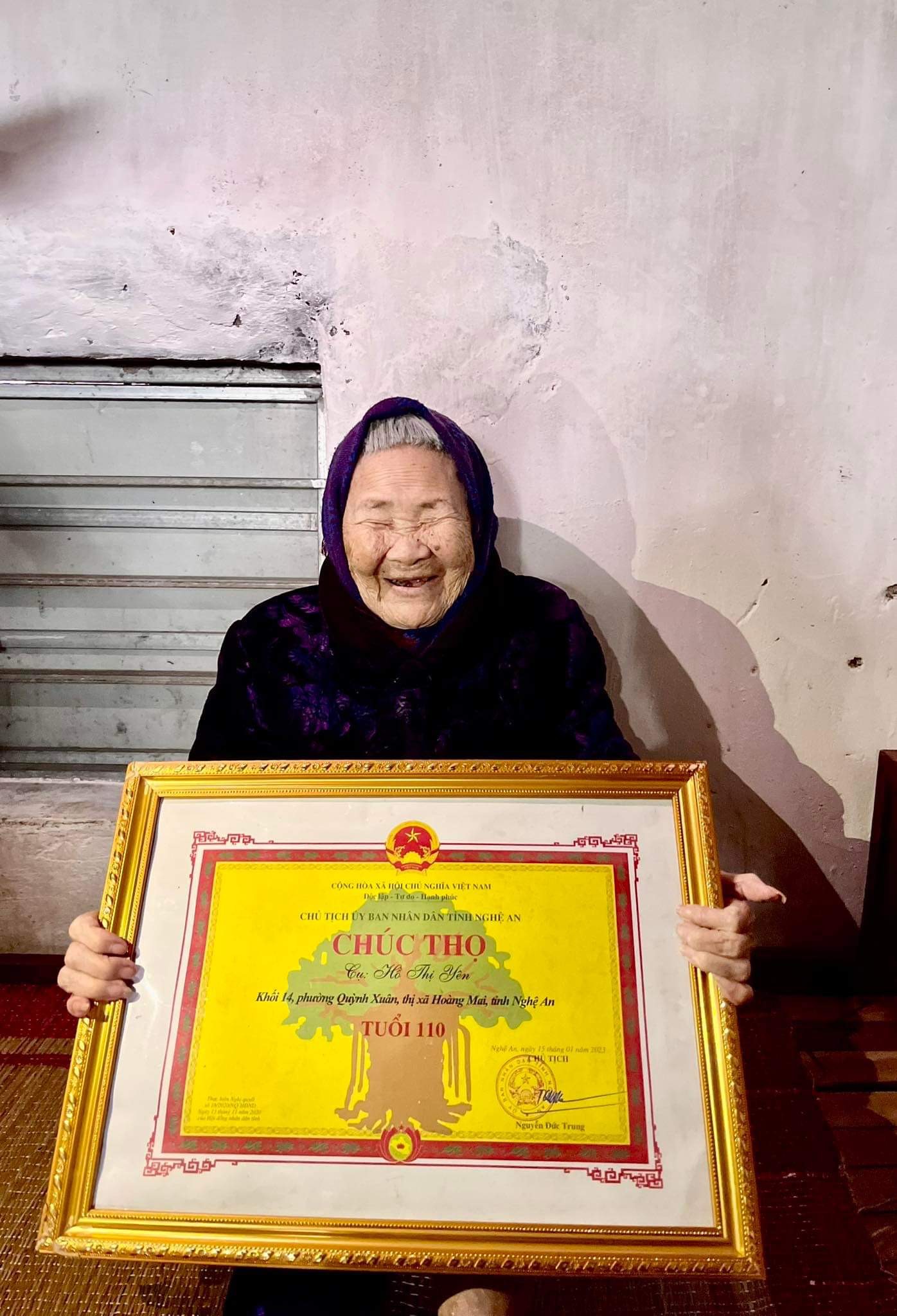 Xuân sum vầy bên 5 thế hệ của cụ bà 110 tuổi ở Nghệ An - Ảnh 1.