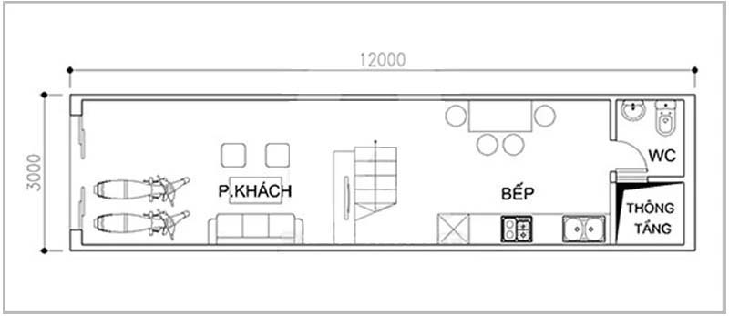 Tư vấn thiết kế nhà ống có mặt tiền 3m cho gia đình 5 người - Ảnh 1.