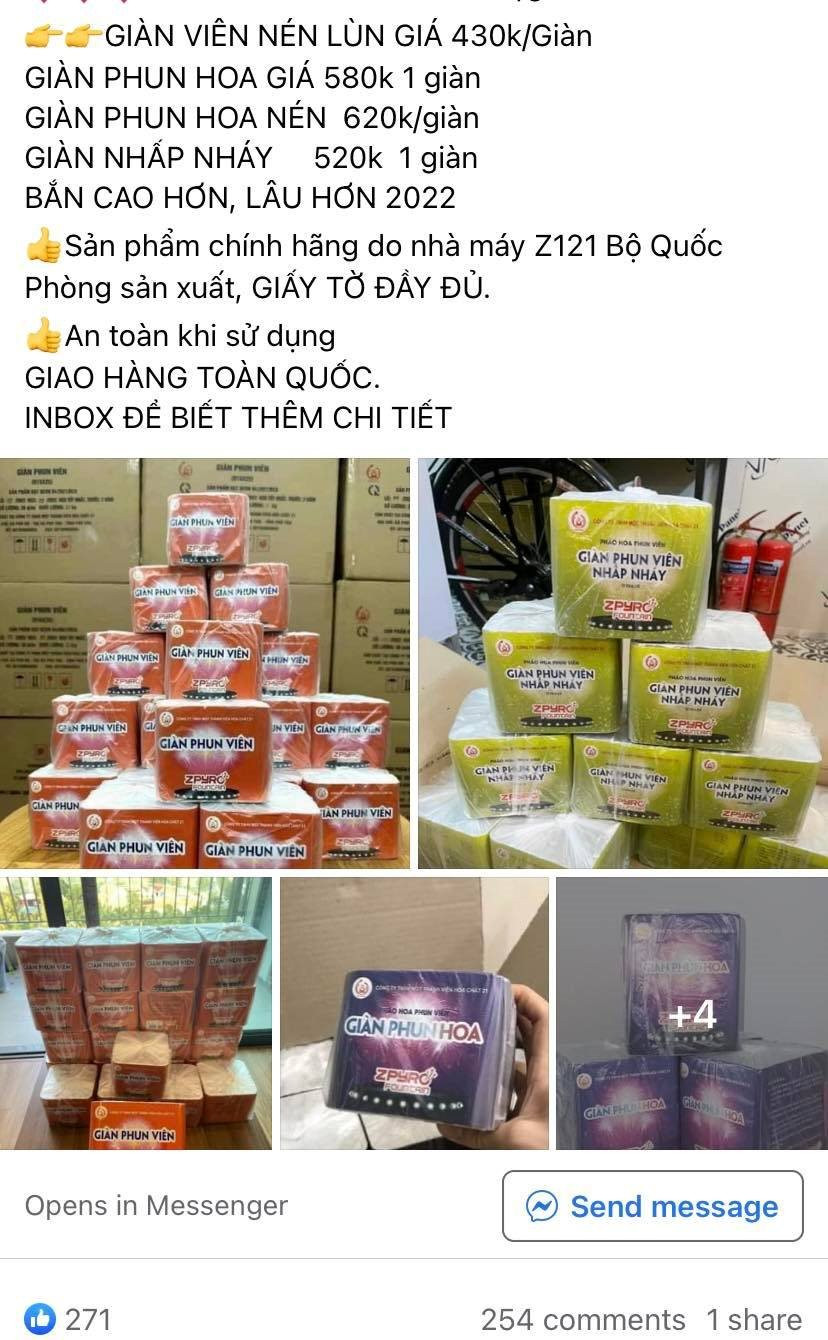Sát Tết, pháo hoa Z121 loạn giá chưa từng thấy - Người bán hô xả lỗ nhưng giá vẫn chênh nhiều lần so với niêm yết - Ảnh 5. Sát Tết, pháo hoa Z121 loạn giá chưa từng thấy - Người bán hô xả lỗ nhưng giá vẫn chênh nhiều lần so với niêm yết - Ảnh 5.