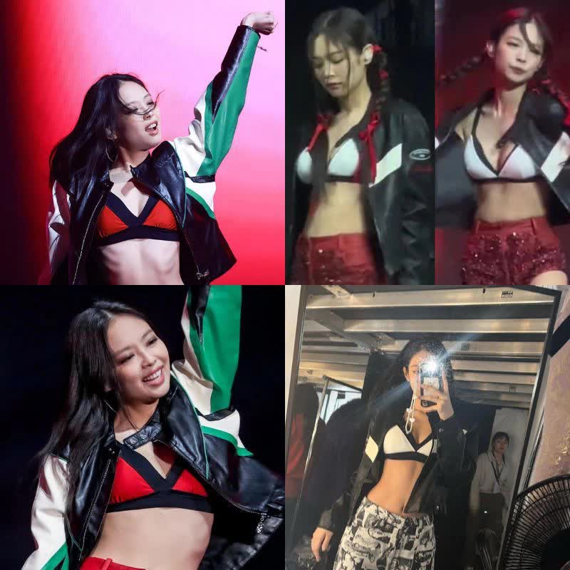 Jennie mặc bạo vượt khỏi tiêu chuẩn idol: Đu trend không quần giống hội IT girl, liên tục diện bra trước cả nghìn khán giả - Ảnh 10. Jennie mặc bạo vượt khỏi tiêu chuẩn idol: Đu trend không quần giống hội IT girl, liên tục diện bra trước cả nghìn khán giả - Ảnh 10.