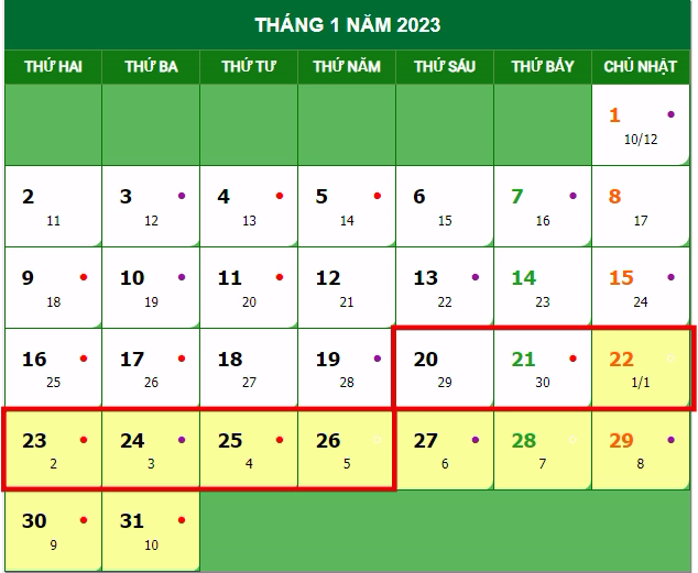 Chính thức: Lịch nghỉ Tết Nguyên đán 2023 - Ảnh 1.