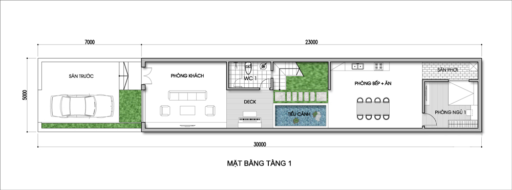 Tư vấn thiết kế cực hợp lý cho nhà ống dài đến 30m - Ảnh 1.