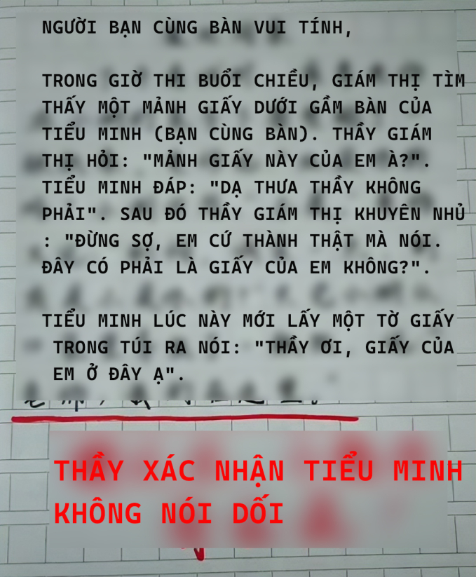 Cậu bé cấp 1 viết văn kể về "người bạn cùng bàn vui tính", thầy giáo đọc xong phải bật cười, để lại lời phê cực hài hước - Ảnh 1. Cậu bé cấp 1 viết văn kể về "người bạn cùng bàn vui tính", thầy giáo đọc xong phải bật cười, để lại lời phê cực hài hước - Ảnh 1.