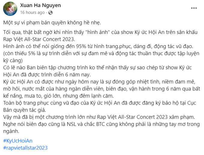 Phần trình diễn của Mikelodic tại Rap Việt Concert bị tố &quot;vay mượn&quot; ý tưởng từ show Ký ức Hội An? - Ảnh 1.