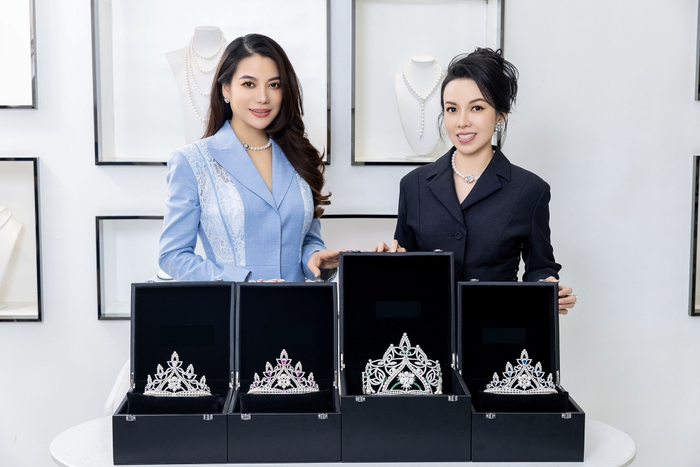 Cận cảnh 4 vương miện dành cho Miss Earth Vietnam 2023 - Ảnh 1.