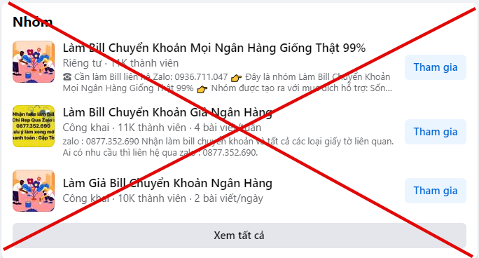 Tràn lan hội nhóm &quot;fake&quot; bill chuyển khoản thành công trên MXH - Ảnh 2.