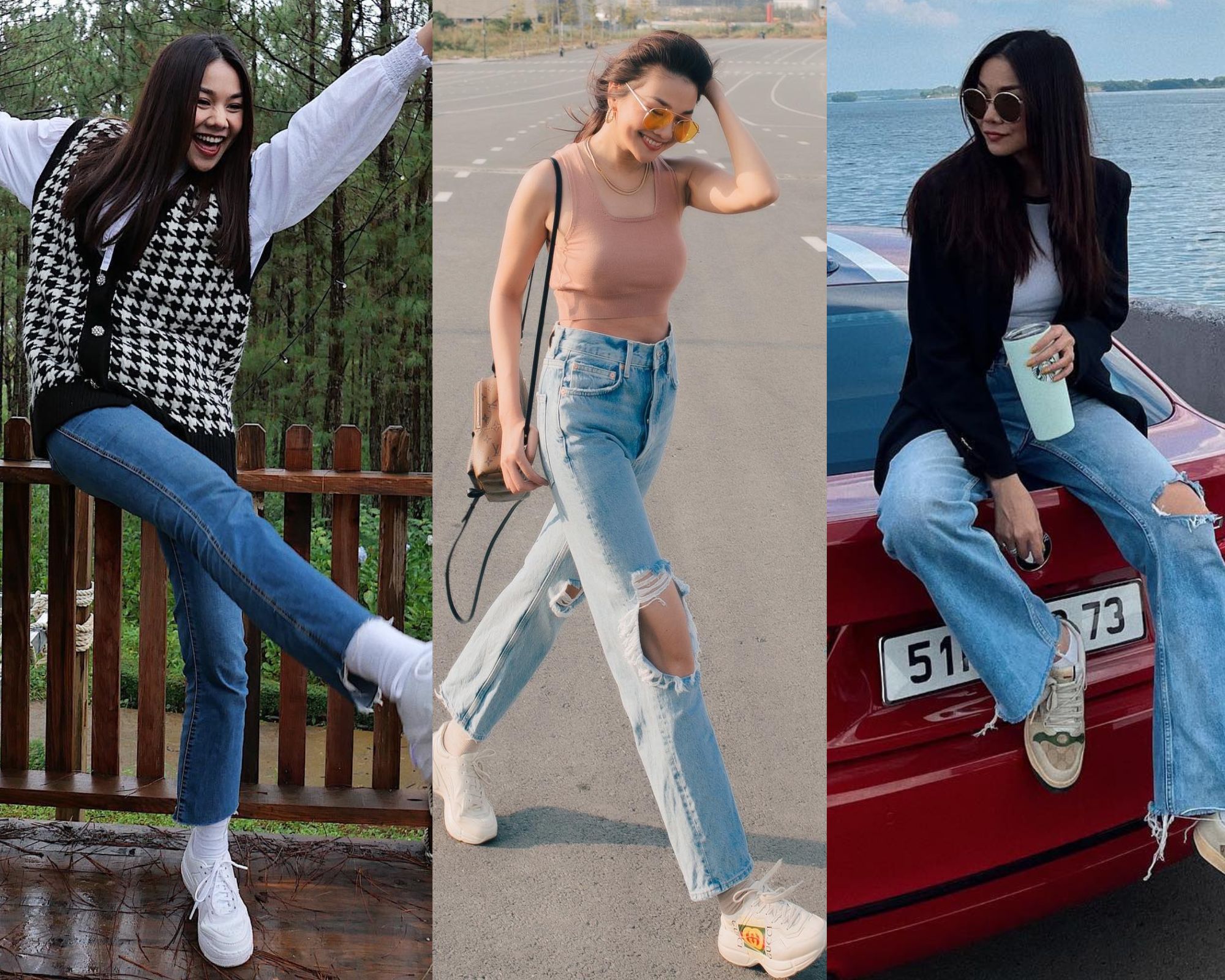 4 mỹ nhân Việt có phong cách diện quần jeans vừa sang vừa tôn dáng - Ảnh 4.