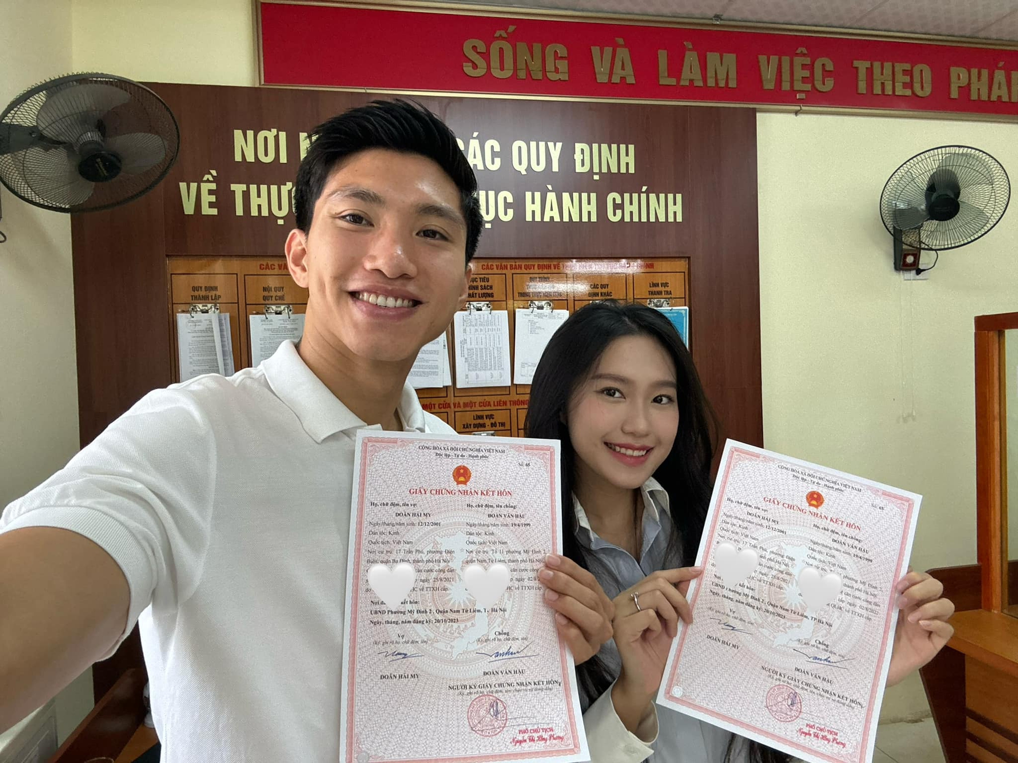 Người đẹp Hoa hậu Việt Nam và cầu thủ Đoàn Văn Hậu đã đăng ký kết hôn - Ảnh 2.