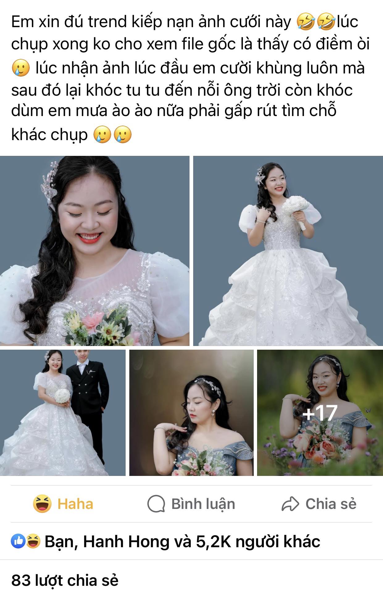 Chọn tiệm chụp ảnh theo ý mẹ chồng, nàng dâu khóc tu tu khi nhận sản phẩm - Ảnh 1.