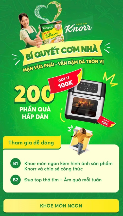 Nấu ăn giảm mặn chuẩn công thức vừa lành, vừa ngon với mini app của Knorr - Ảnh 1.