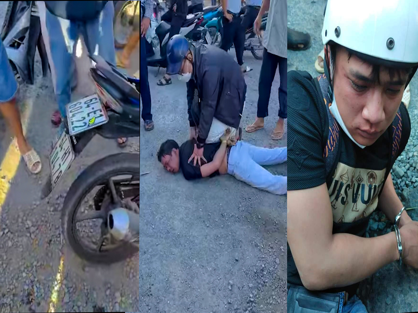 CLIP: Nữ công nhân rượt đuổi, tông xe máy vào 2 tên cướp - Ảnh 3. CLIP: Nữ công nhân rượt đuổi, tông xe máy vào 2 tên cướp - Ảnh 3.