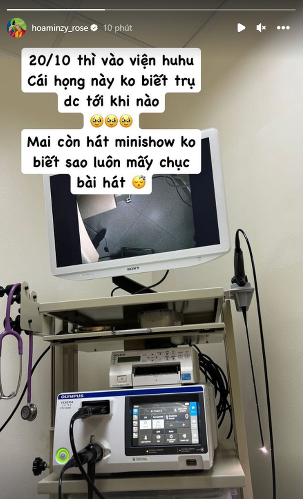 Sau vấn đề liên quan cổ họng, Hòa Minzy tiếp tục lộ tình trạng sức khoẻ đáng lo - Ảnh 4.