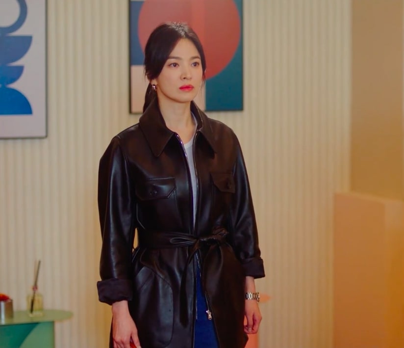Song Hye Kyo mặc áo khoác đen: Đẹp và sang trong mọi hoàn cảnh - Ảnh 11.